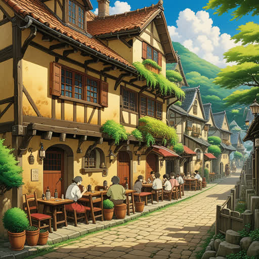 في قرية صغيرة محاطة بالتلال الخضراء، كانت هناك حانة (tavern) قديمة تُعرف باسم 'العسلوج الذهبي'. كانت هذه الحانة (tavern) هي قلب القرية، حيث يجتمع المسافرون المتعبون والفلاحون المحليون لتبادل القصص والاستمتاع بالمشروبات الساخنة. ذات ليلة، وصل فارس وسيم إلى الحانة (tavern) يبحث عن ملجأ من العاصفة. رحب به صاحب الحانة (tavern) بابتسامة دافئة، وقدم له طبقًا شهيًا من الحساء الساخن وزجاجة من أفضل نبيذ العنب. وبينما كان يجلس بجانب المدفأة، سمع الفارس قصصًا عن التنانين والكنوز المخفية، وأدرك أن الحانة (tavern) ليست مجرد مكان للاستراحة، بل هي بوابة لعالم من المغامرات.
